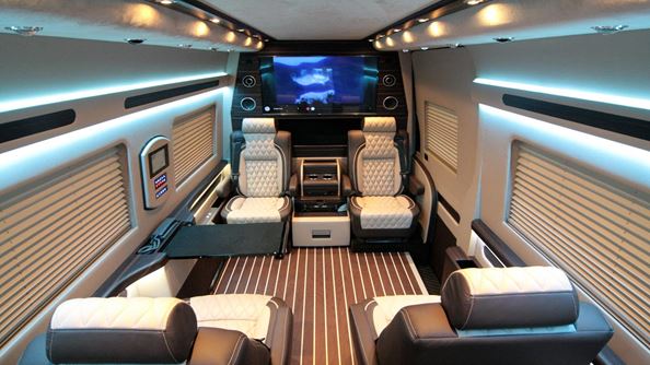 Ultra Luxurious Custom Mercedes Van!